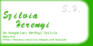 szilvia herenyi business card